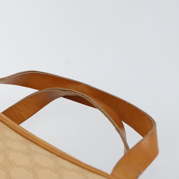 CELINE Macadam Canvas Hand Bag Pvc Beige Gold - Picture 8 of 12